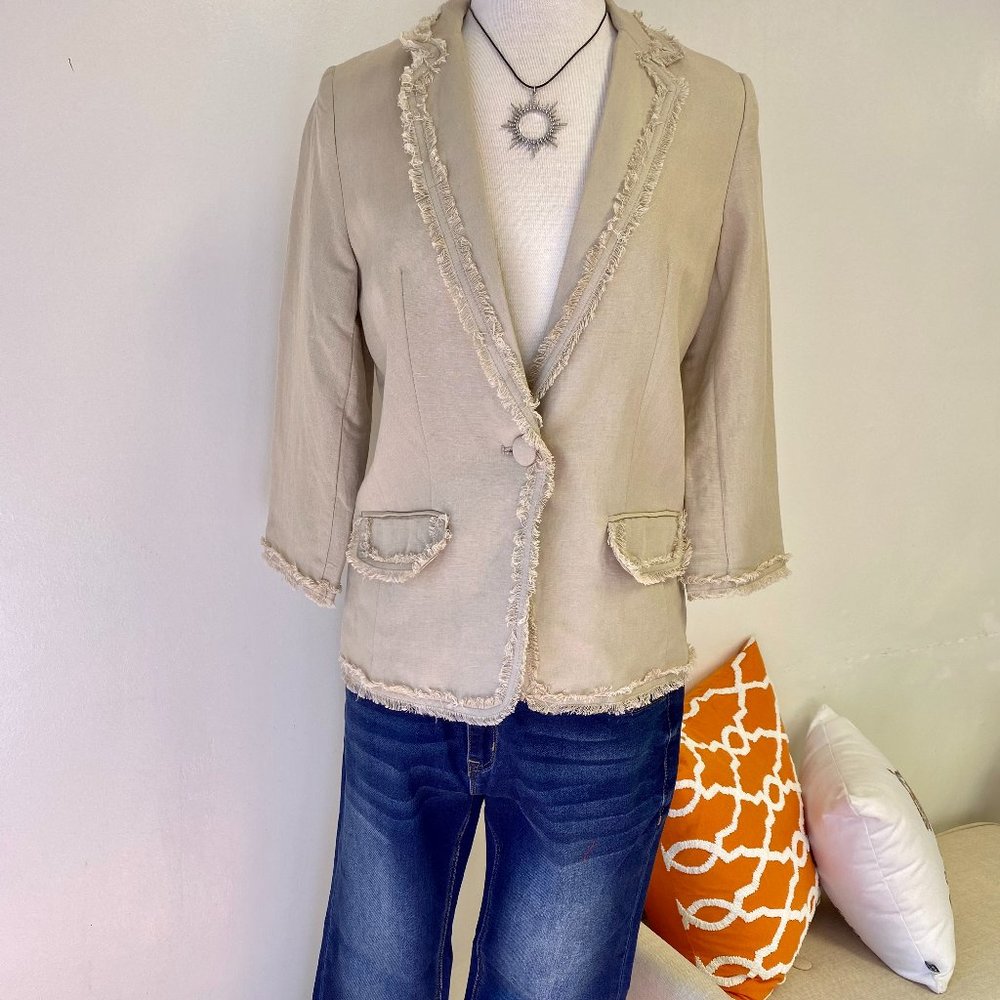 Love Token Fringe Blazer